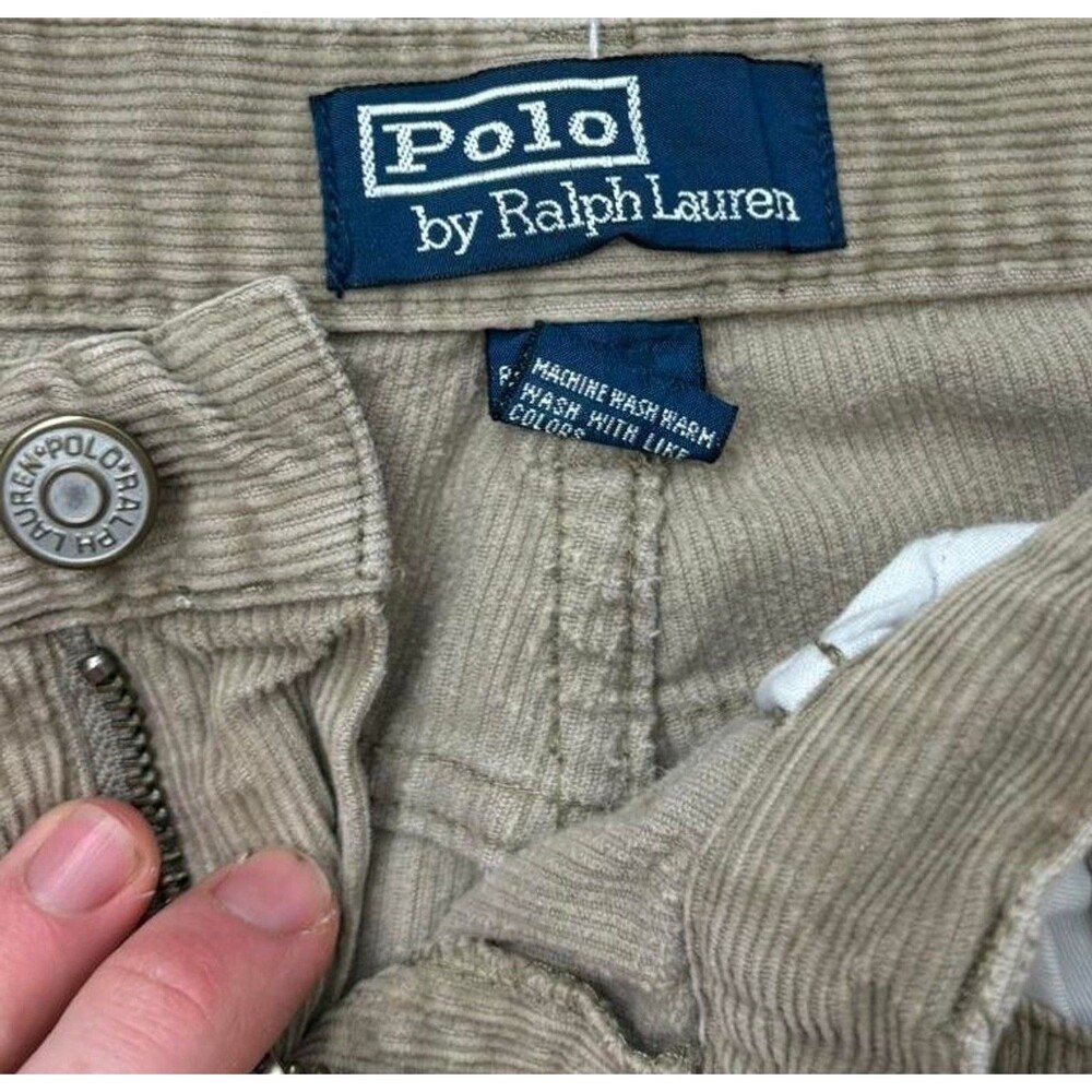 Polo Ralph Lauren Corduroy Men’s 36x30 Tan Chino Pants Classic Preppy